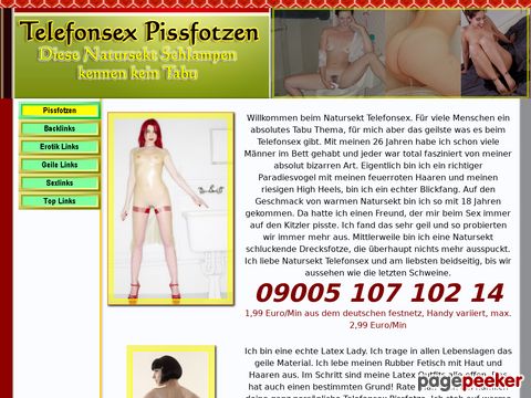 mehr Information : Telefonsex Pissfotzen - Geiler Natursekt Telefonsex