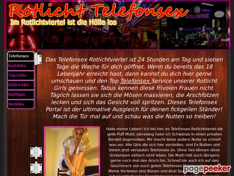 mehr Information : Telefonsex Rotlichtviertel